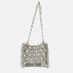 Pre Owned حقيبة معدنية فضية نانو أيقونية 1969 من باكو رابان