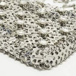 Pre Owned Paco Rabanne Iconic 1969 Nano Silver Metal Bag
