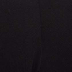Pre Owned Paco Rabbane Black Jersey Logo Tape Detail Leggings L