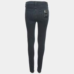 Pre Owned Paige Navy Blue Denim Hoxton Ultra Skinny Jeans M Waist 28"