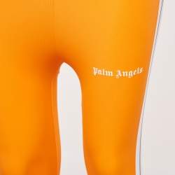 Palm Angels Orange Side Stripe Jersey Leggings S