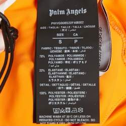 Palm Angels Orange Side Stripe Jersey Leggings S