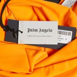 Palm Angels Orange Side Stripe Jersey Leggings S