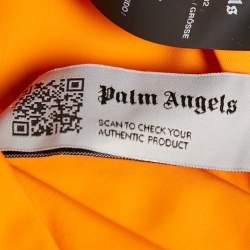 Palm Angels Orange Side Stripe Jersey Leggings S