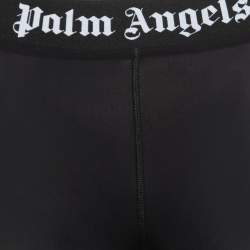 Pre Owned Palm Angels Black Classic Logo Printed Knit Leggings XS