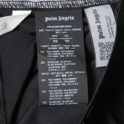 Pre Owned Palm Angels Black Classic Logo Printed Knit Leggings XS