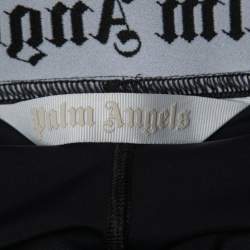 Pre Owned Palm Angels Black Classic Logo Printed Knit Leggings XS