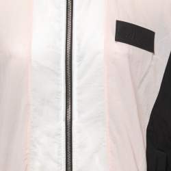 Palm Angels Black/Pink Colorblock Nylon Track Jacket S