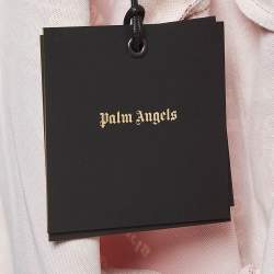 Palm Angels Blue/Red Split Bandana Print Denim Jacket M