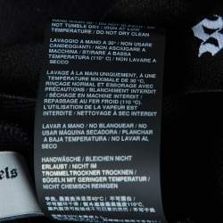 Pre Owned Palm Angels Black Cotton Logo Waist Band Flared Trousers S