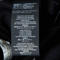 Pre Owned Palm Angels Black Cotton Logo Waist Band Flared Trousers S