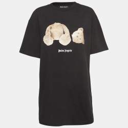 Pre Owned Palm Angels Black Pa Bear Cotton Classic T-Shirt XL