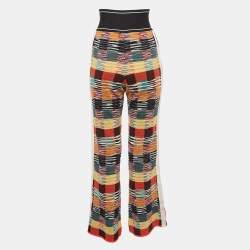 Palm Angels x Missoni Multicolor Wool Knit Wide-Leg Pants S