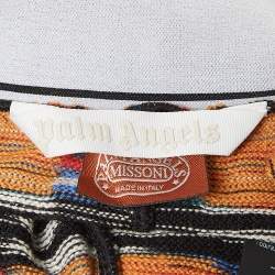 Palm Angels x Missoni Multicolor Wool Knit Wide-Leg Pants S