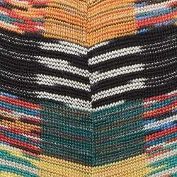 Palm Angels x Missoni Multicolor Wool Knit Wide-Leg Pants S