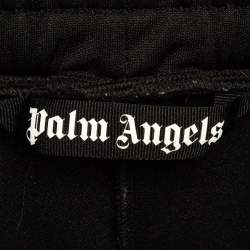 Palm Angels Black Logo Print Jersey Classic Slim Track Pants L