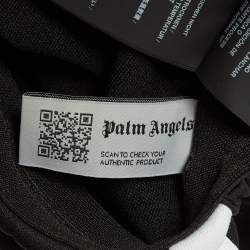 Pre Owned Palm Angels Black Side-Strip Jersey Short XS