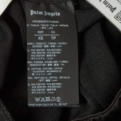 Pre Owned Palm Angels Black Side-Strip Jersey Short XS
