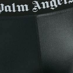 Palm Angels Black Logo Waistband Jersey Track Leggings L