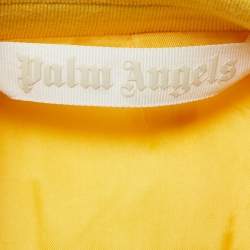 Palm Angels Yellow Cotton Blend Knit Sleeveless Jacket M