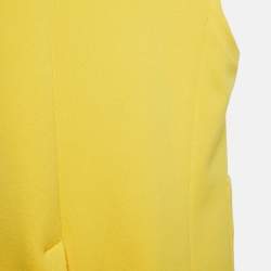Palm Angels Yellow Cotton Blend Knit Sleeveless Jacket M