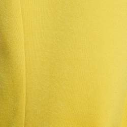 Palm Angels Yellow Cotton Blend Knit Sleeveless Jacket M