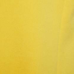 Palm Angels Yellow Cotton Blend Knit Sleeveless Jacket M
