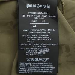 Palm Angels Green Nylon Striped Cargo Midi Skirt L