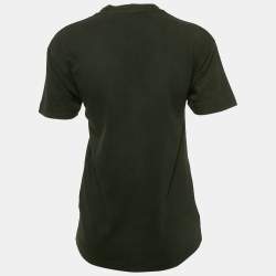 Palm Angels Black Teddy Print Jersey  T-Shirt XXS