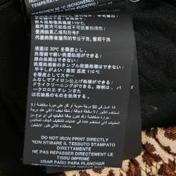 Palm Angels Brown Leopard Print Knit Contrast Tape Trimmed Trackpants M
