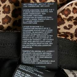 Palm Angels Brown Leopard Print Knit Contrast Tape Trimmed Trackpants M