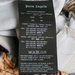 Palm Angels Multicolor Woodland Camo Print Jersey Track Pants XS 