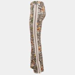 Palm Angels Multicolor Woodland Camo Print Jersey Track Pants XS 