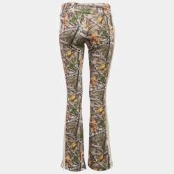 Palm Angels Multicolor Woodland Camo Print Jersey Track Pants XS 