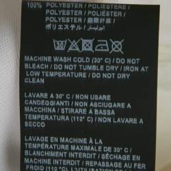 Pre Owned Palm Angels White Logo Print Jersey and Nylon Midi Dress S