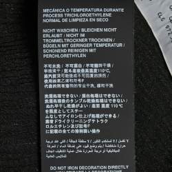 Pre Owned Palm Angels Black Embroidered Crepe Sheer Soiree Pajama Bowling Shirt M