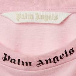 Pre Owned Palm Angels Pink Cotton Knit Oversized T-Shirt M