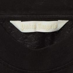 Pre Owned Palm Angels Black Bear Print Cotton Oversized T-Shirt M