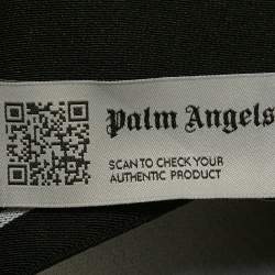 مملوكة مسبقًا Palm Angels X Missoni Purple Lurex Knit Logo Band Cropped Top S