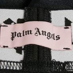 مملوكة مسبقًا Palm Angels Black Logo Waistband Jersey Stir-Up Leggings S