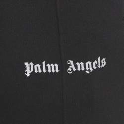 Pre Owned Palm Angels Black Logo Print Jersey Track Pants S