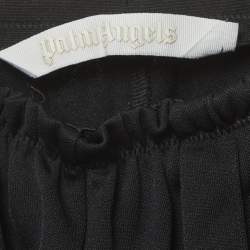 Pre Owned Palm Angels Black Logo Print Jersey Track Pants S