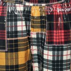 Palm Angels Multicolored Checkered Synthetic Pants S