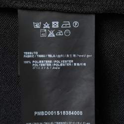Palm Angels Black Jersey Striped Zip-Up Track Jacket S