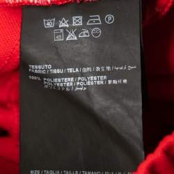 Pre Owned Palm Angels Red Jersey Stripe Detail Track Pants XXS