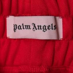 Pre Owned Palm Angels Red Jersey Stripe Detail Track Pants XXS