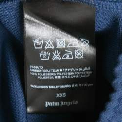 Palm Angels Blue Jersey Side Stripe Track Pants XXS