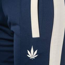 Palm Angels Blue Jersey Side Stripe Track Pants XXS
