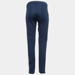 Palm Angels Blue Jersey Side Stripe Track Pants XXS