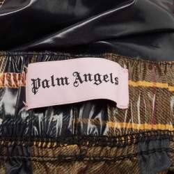Palm Angels Multicolor Checkered Nylon Straight Pants S